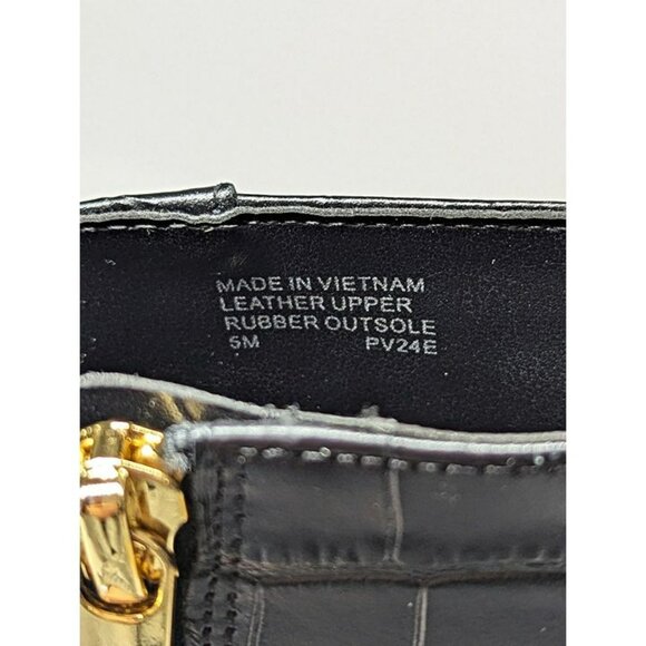 Michael Kors Women's Cosmo Croc-Embossed Booties Kitten Heel Size 5 (MSRP $175) - Picture 10 of 12